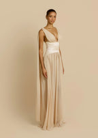 TABEA | Maxikleid mit Tiefem Ausschnitt