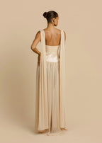 TABEA | Maxikleid mit Tiefem Ausschnitt