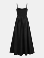 DARIA | Maxikleid mit Eckigem Ausschnitt und Cut-out