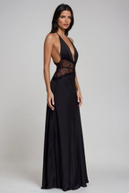 SELINA | Stilvolles Maxikleid mit Transparenter Taille