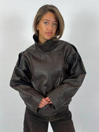 LAUREN | Oversized Kunstlederjacke