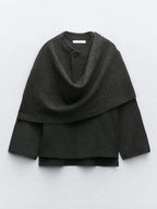 GRETA | Eleganter Mantel mit Halstuch