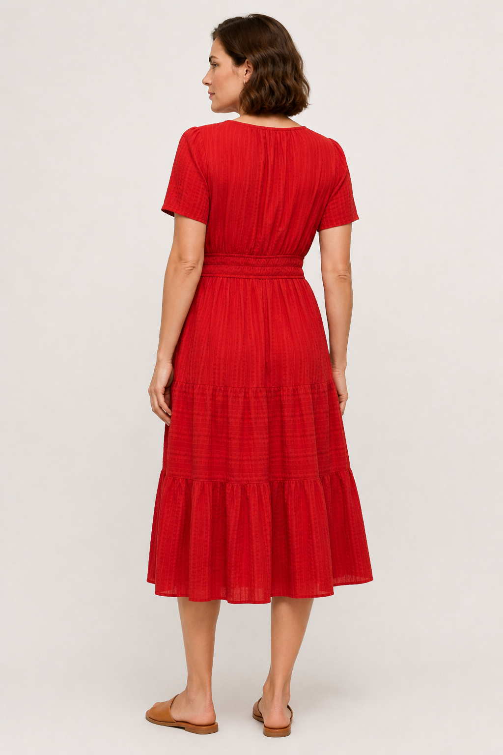 SINJA | Maxikleid mit Smokbund und Stufenrock