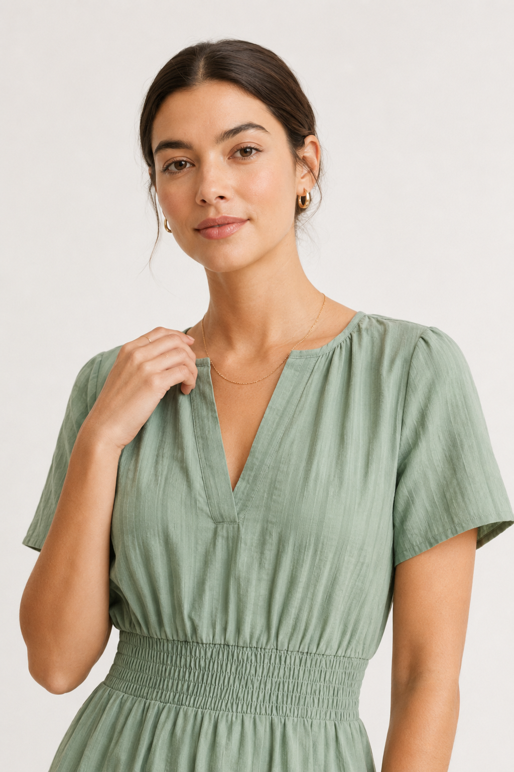 SINJA | Maxikleid mit Smokbund und Stufenrock