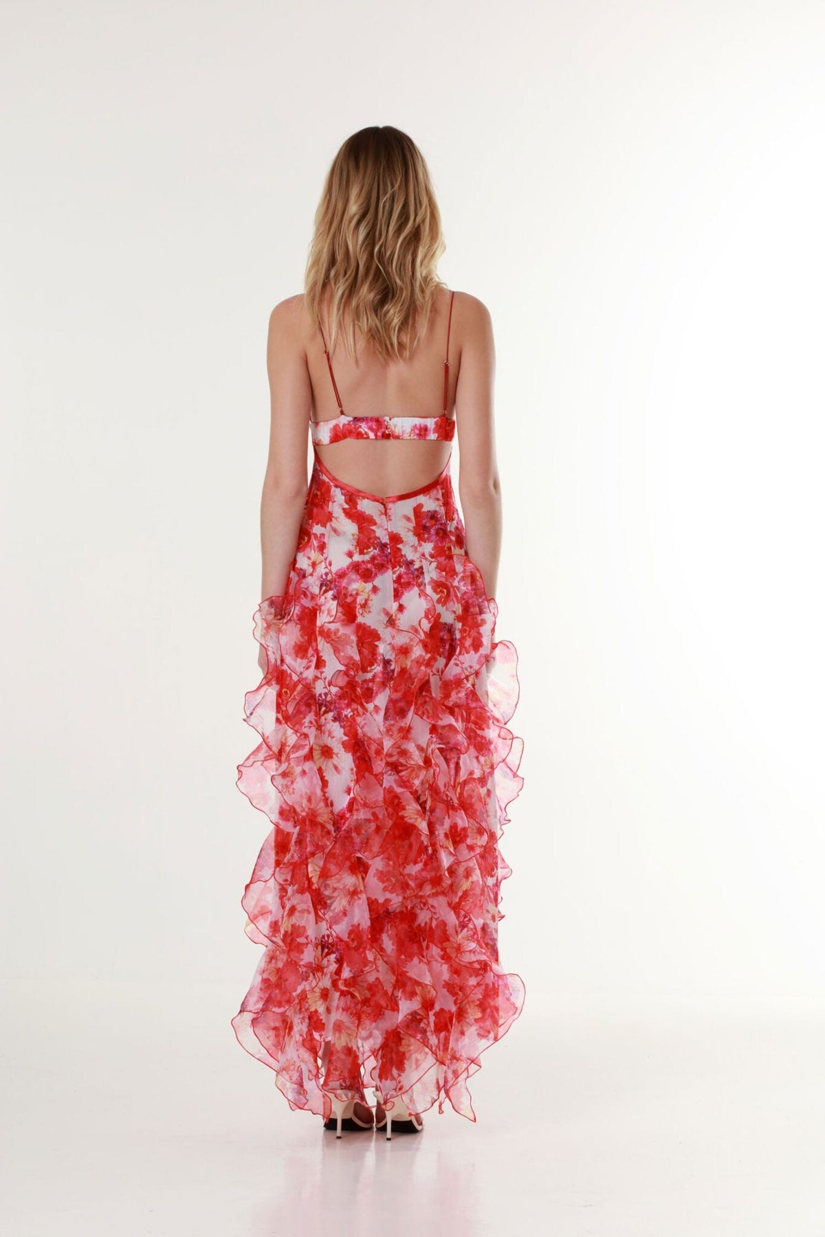 JAZZ | Anmutiges Maxikleid mit Volantsaum