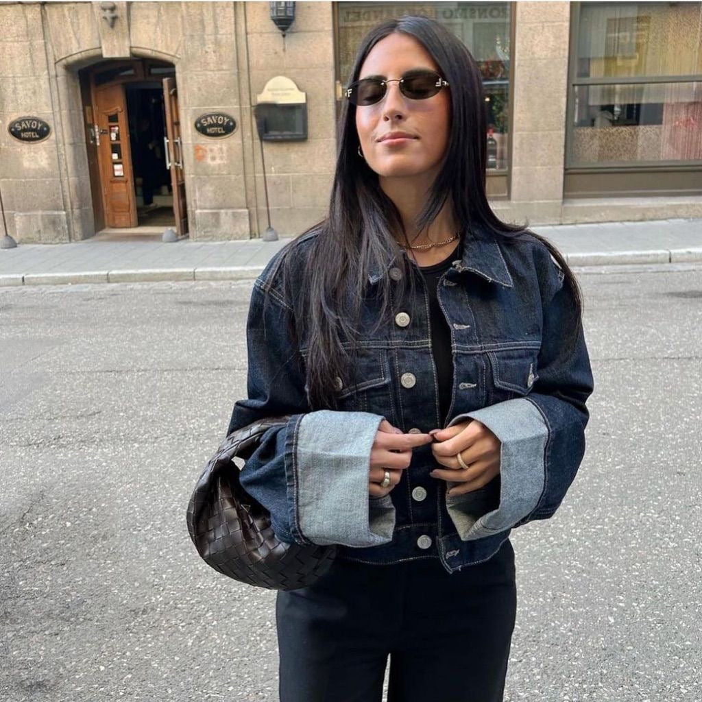 JADE | Zeitloses Denim-Jacken-Set mit gekrempelten Ärmeln