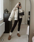 JASMIN | Weicher Teddy-Mantel