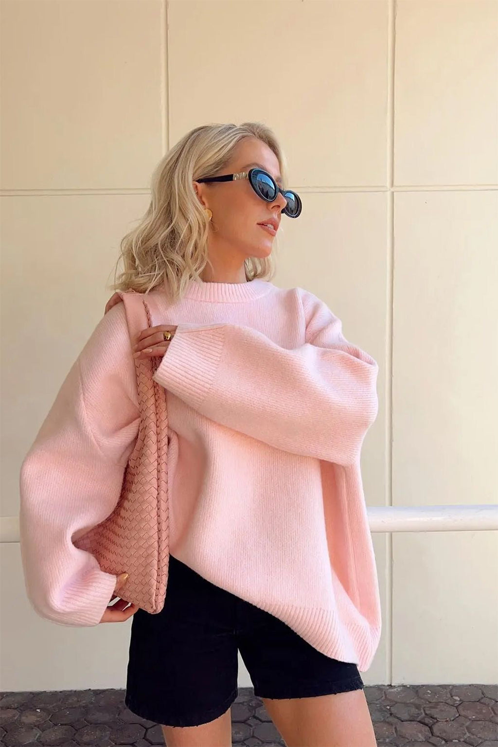 JOAN | Oversized Rosa Strickpullover
