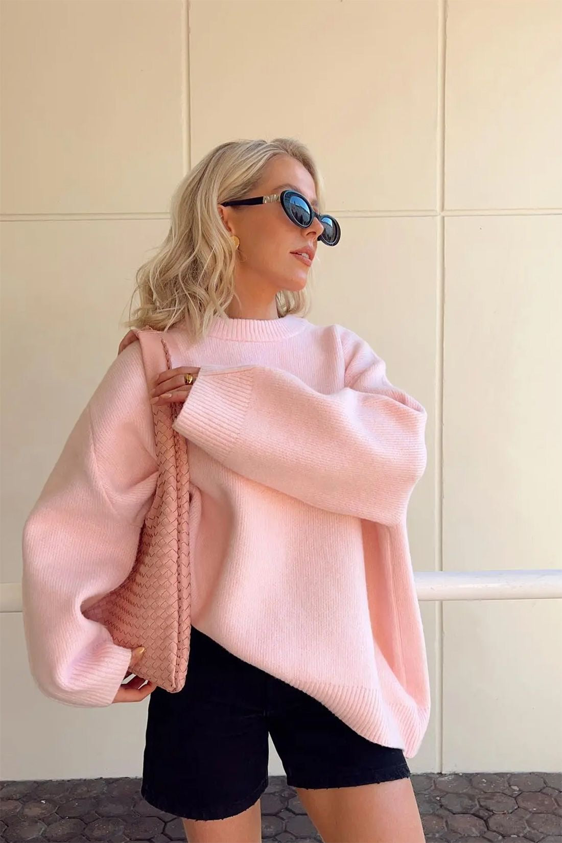 JOAN | Oversized Rosa Strickpullover