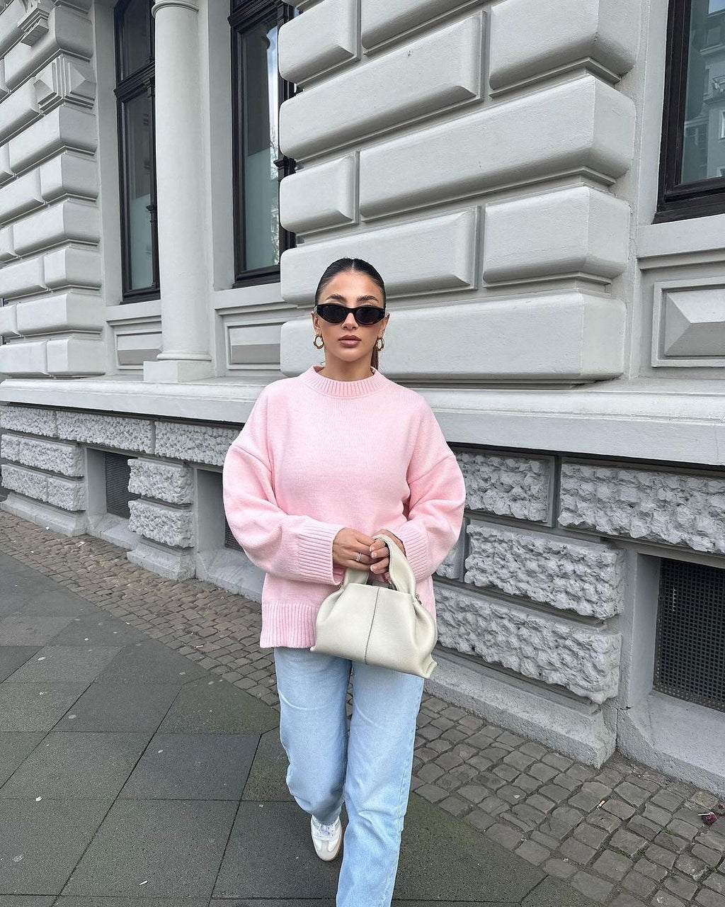 JOAN | Oversized Rosa Strickpullover