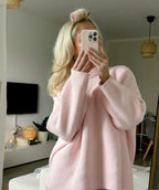 JOAN | Oversized Rosa Strickpullover