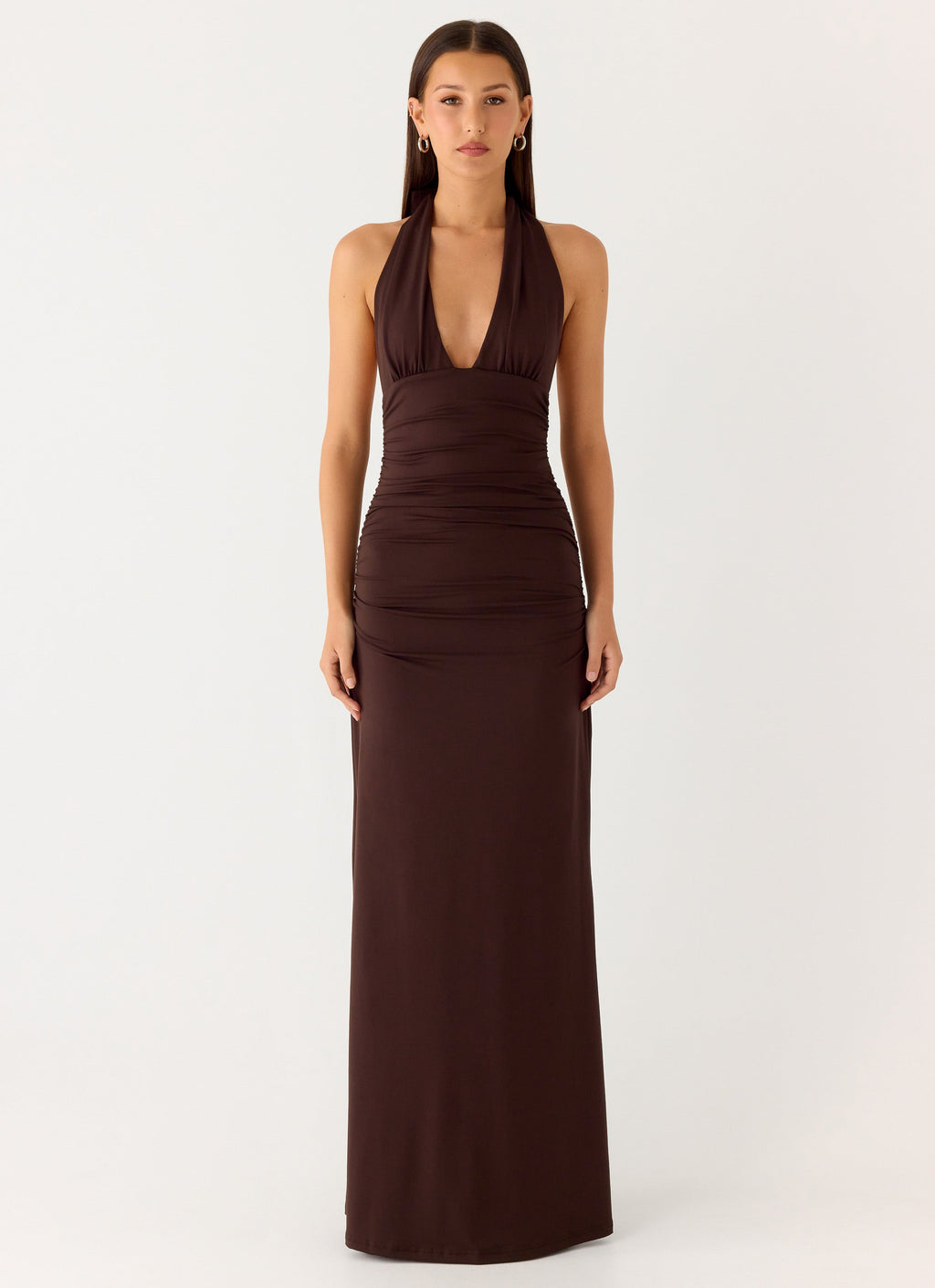 CARMEN | Maxikleid mit Geraffter Taille