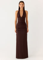 CARMEN | Maxikleid mit Geraffter Taille