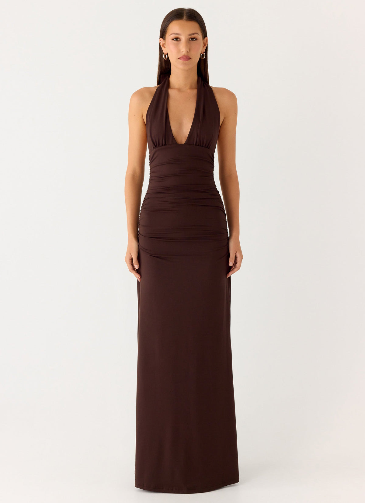 CARMEN | Maxikleid mit Geraffter Taille