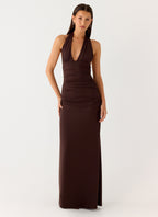 CARMEN | Maxikleid mit Geraffter Taille