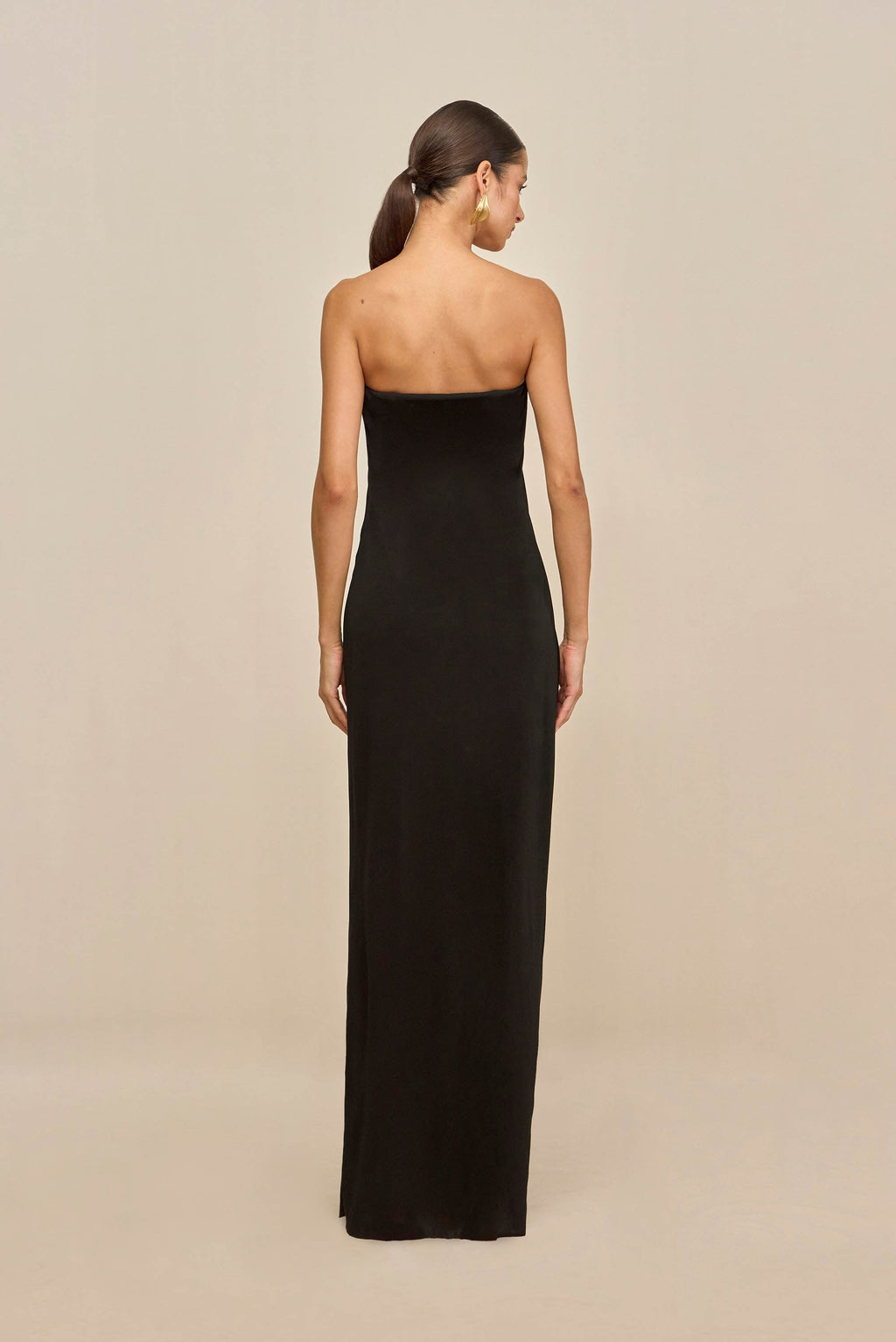 NELEA | Maxikleid mit Kontrastbesatz