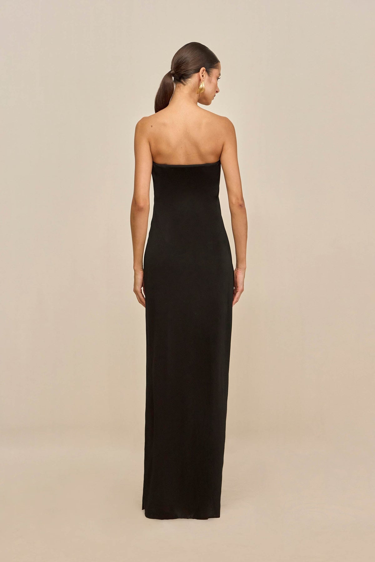 NELEA | Maxikleid mit Kontrastbesatz