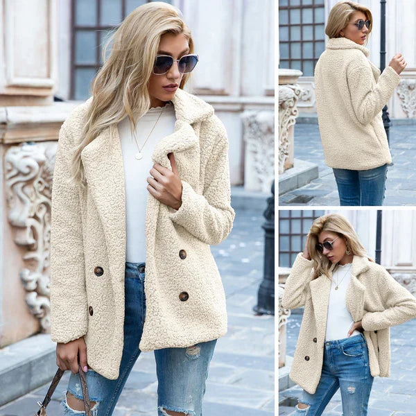 ELINE | Eleganter Teddy-Mantel