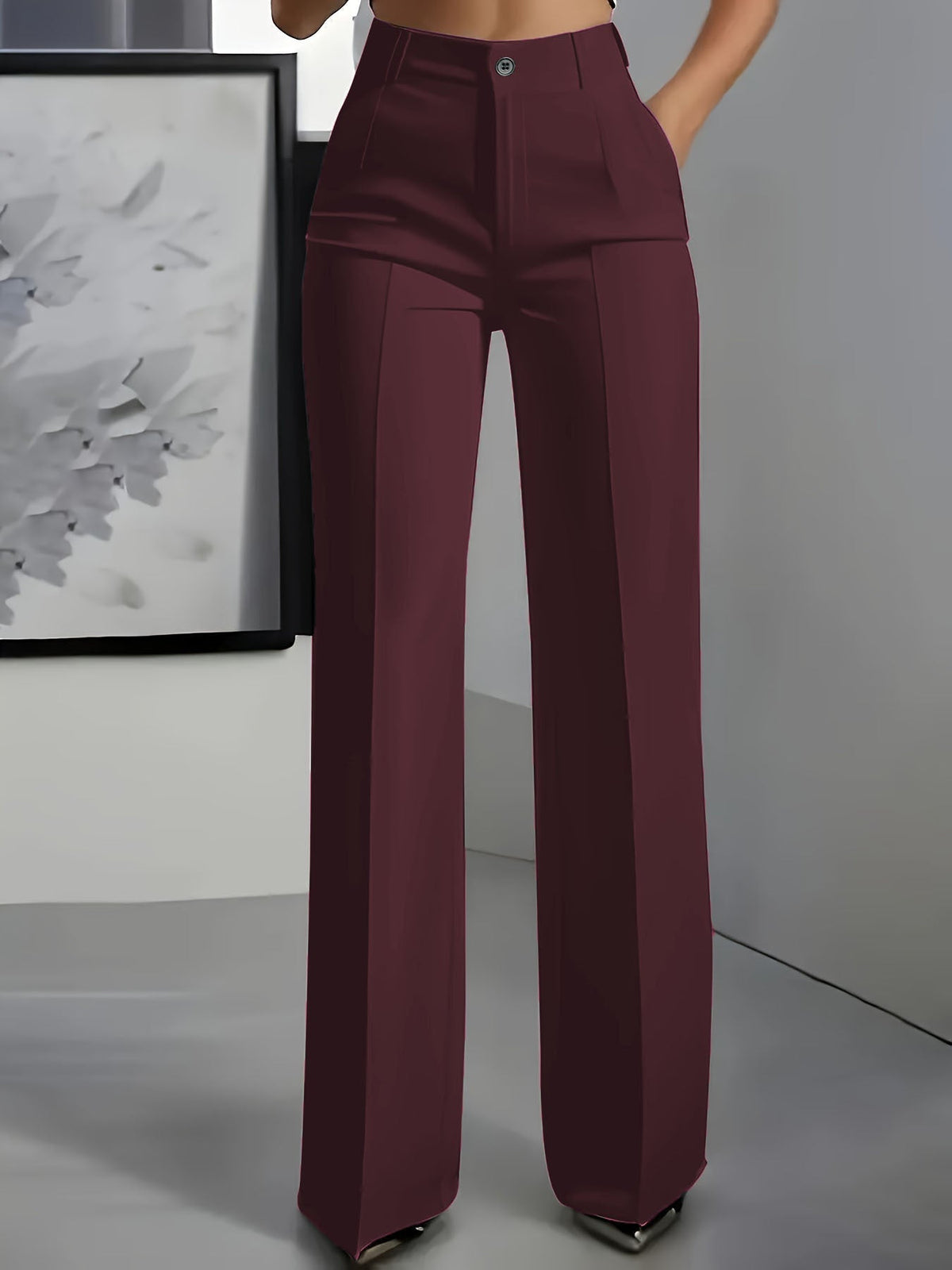 KIMBERLY | High-Waist-Hose mit Weitem Bein