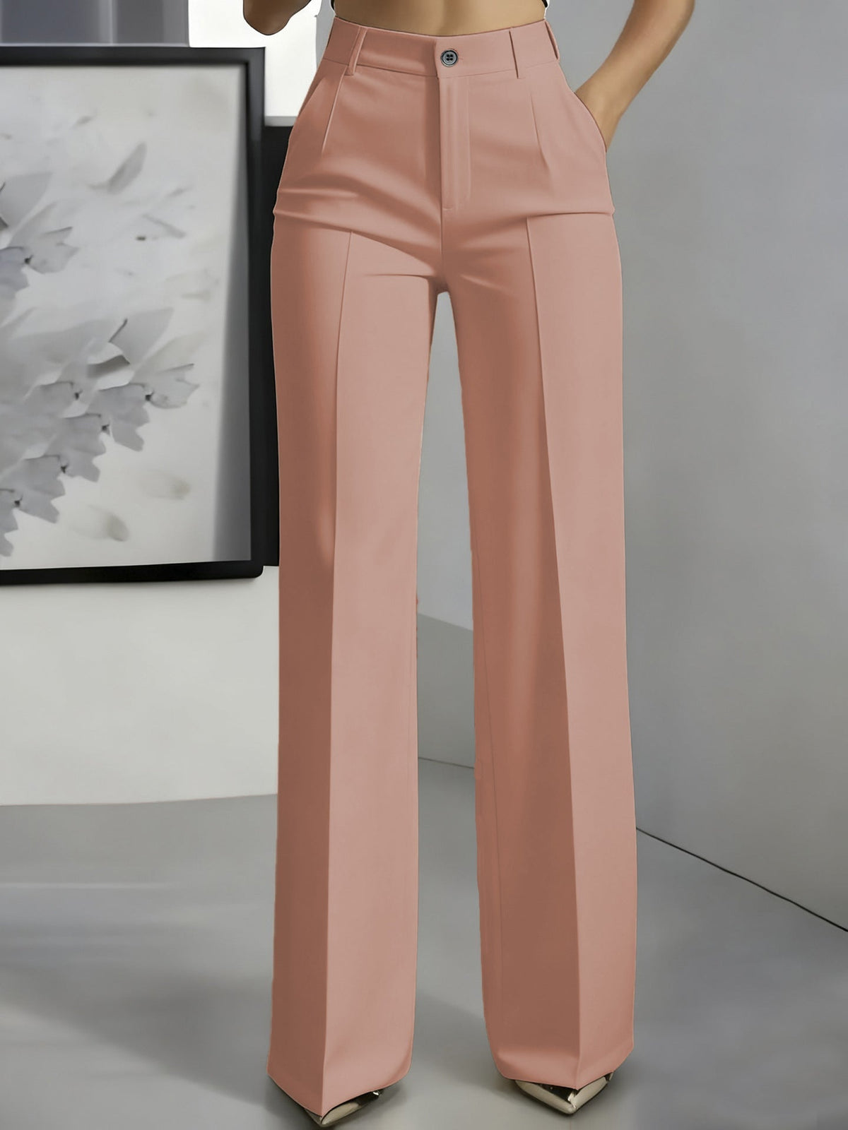 KIMBERLY | High-Waist-Hose mit Weitem Bein