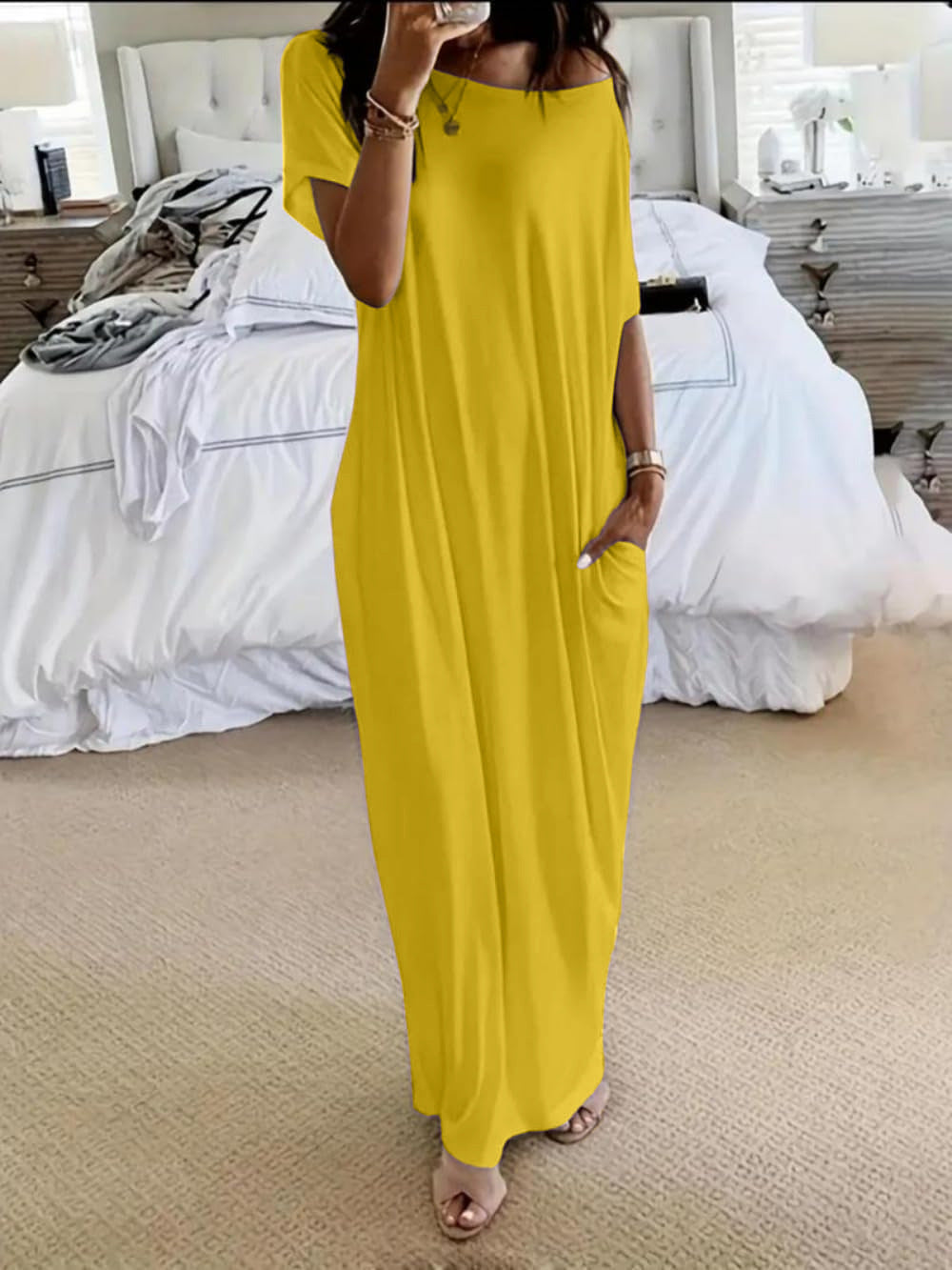 COSIMA | Lockeres Maxikleid