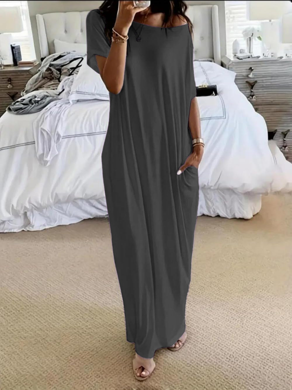 COSIMA | Lockeres Maxikleid