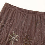 LEONIE | Braune Paillettenhose