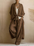 ZELDA | Oversized-Kimono-Set mit weiter Hose