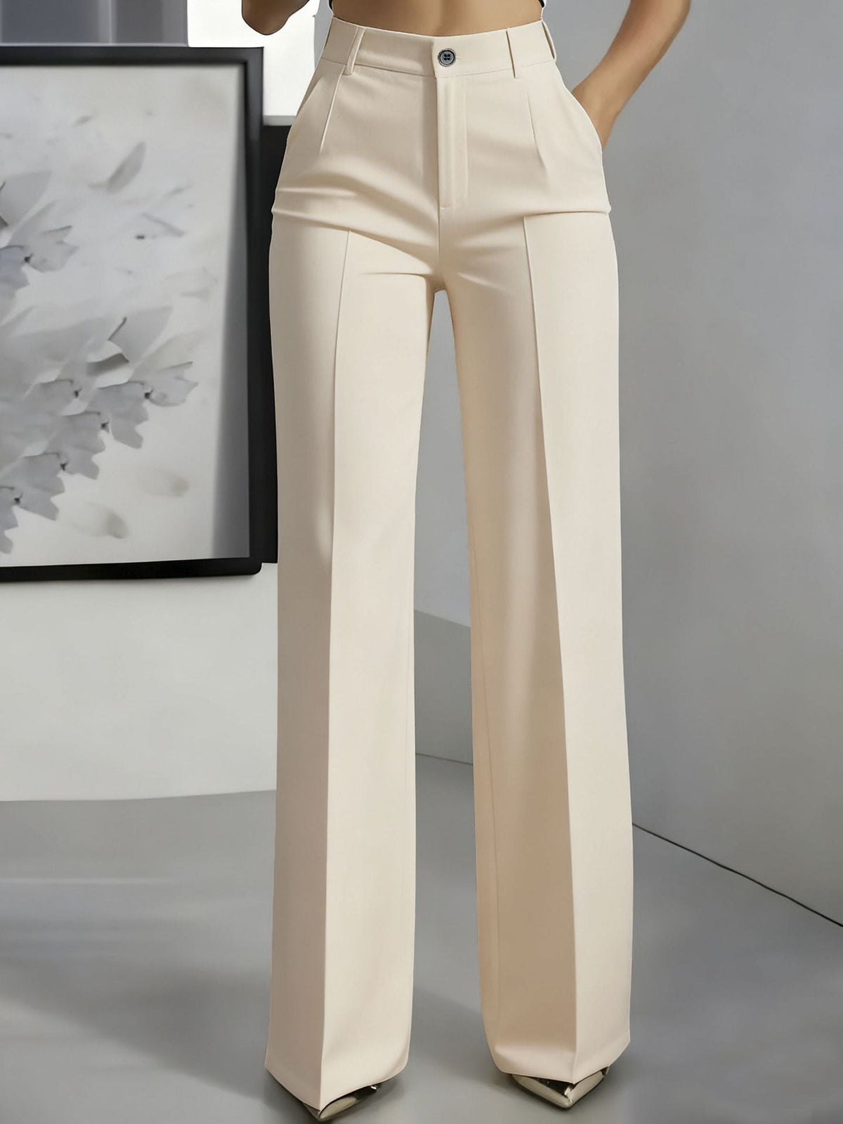 KIMBERLY | High-Waist-Hose mit Weitem Bein