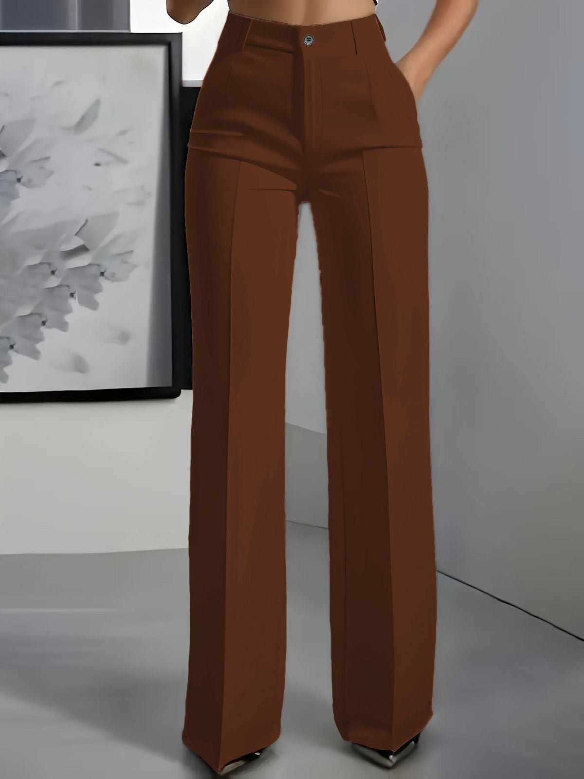KIMBERLY | High-Waist-Hose mit Weitem Bein
