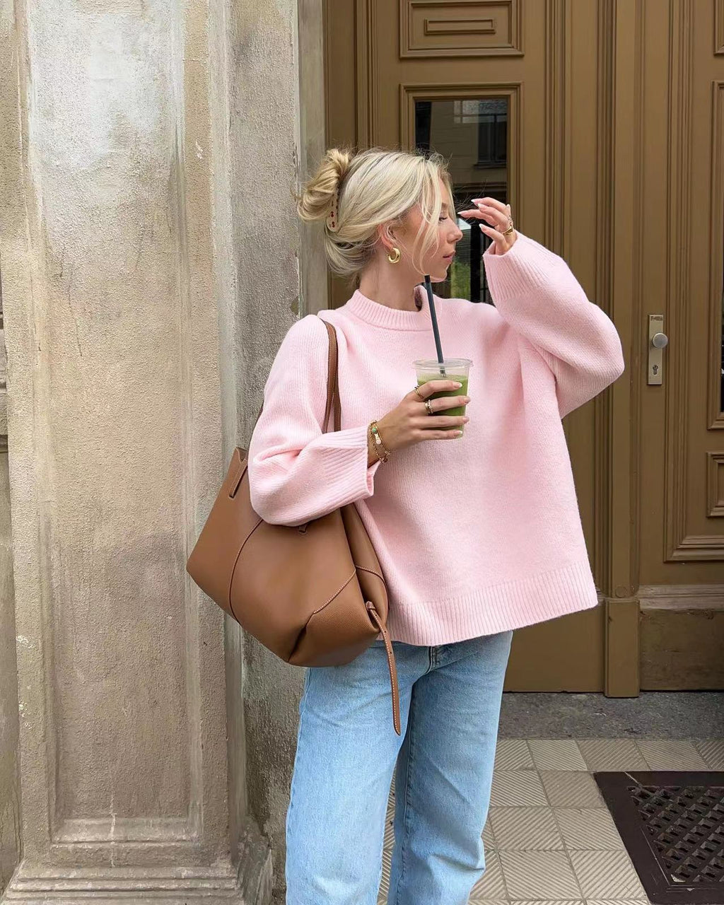 JOAN | Oversized Rosa Strickpullover