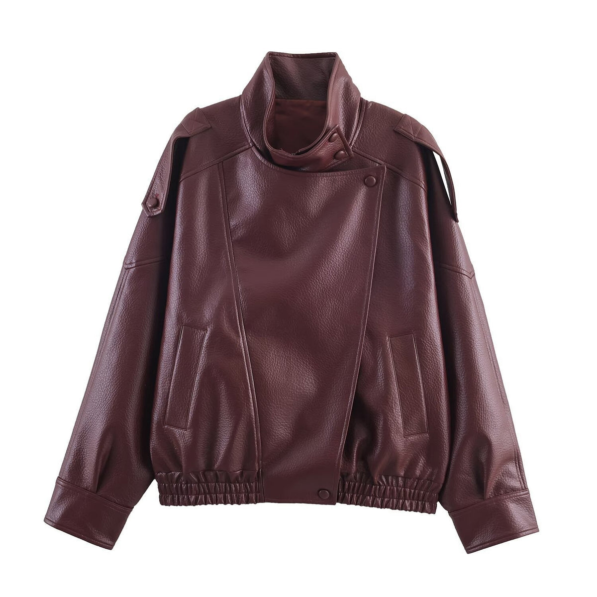 LAUREN | Oversized Kunstlederjacke