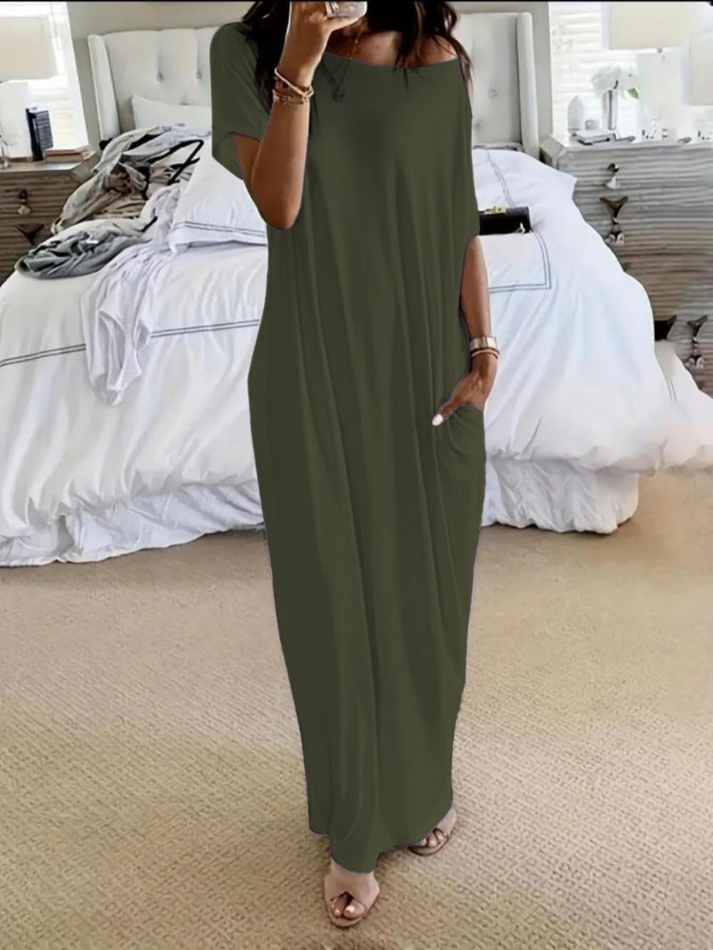 COSIMA | Lockeres Maxikleid