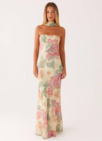 CHARLOTTE | Chiffon-Maxikleid