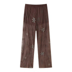 LEONIE | Braune Paillettenhose
