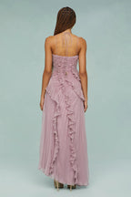 LIYANA | Spiral-Rüschenkleid