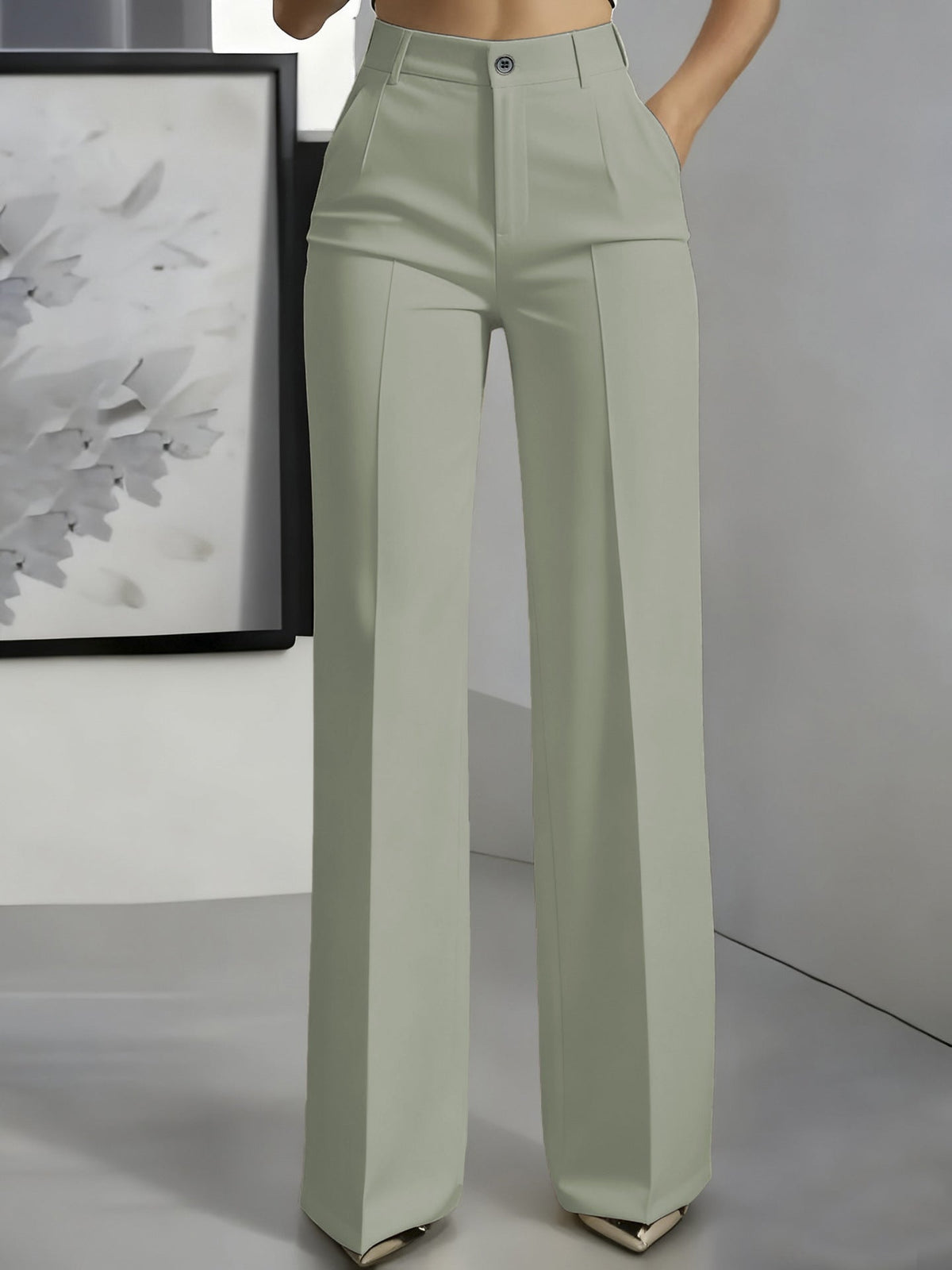 KIMBERLY | High-Waist-Hose mit Weitem Bein