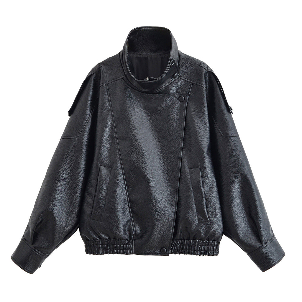 LAUREN | Oversized Kunstlederjacke