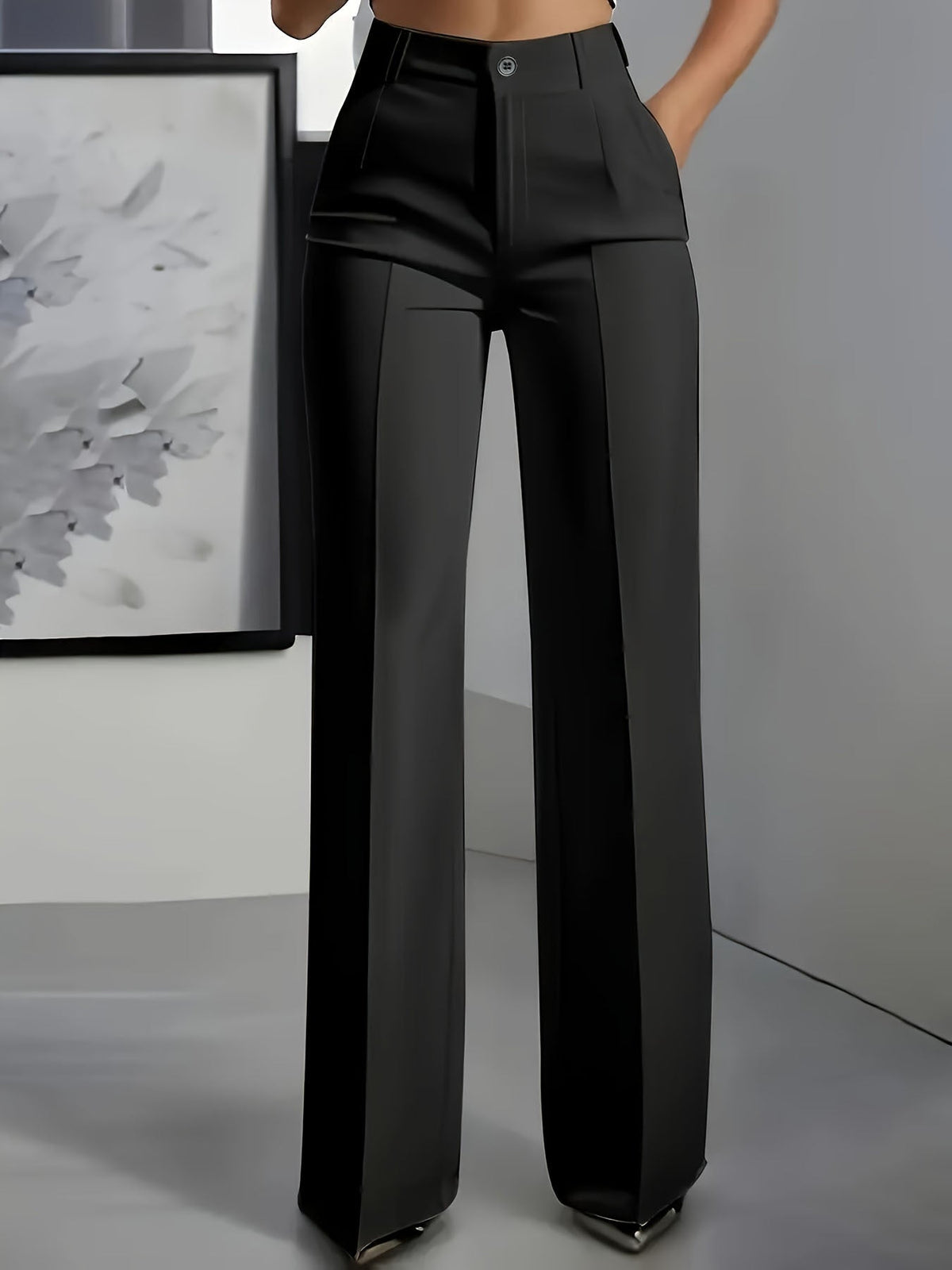KIMBERLY | High-Waist-Hose mit Weitem Bein
