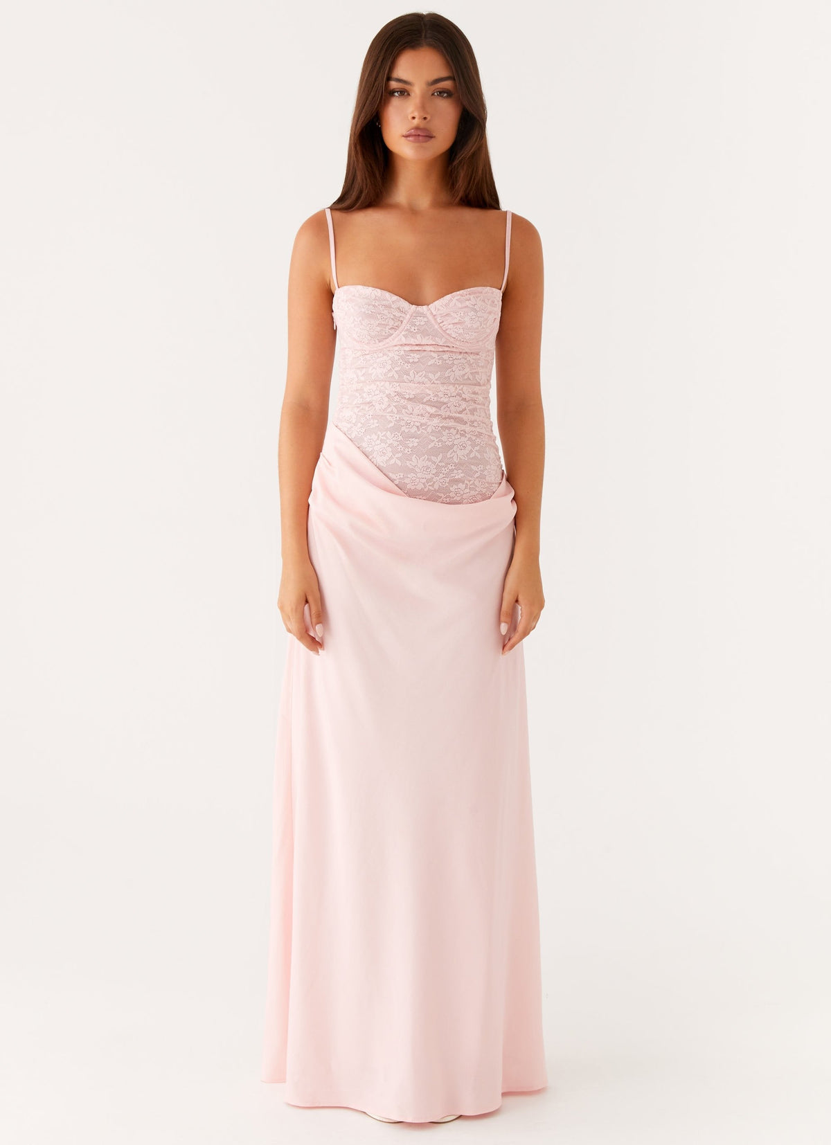 SARAH | Maxikleid mit Zarter Spitze