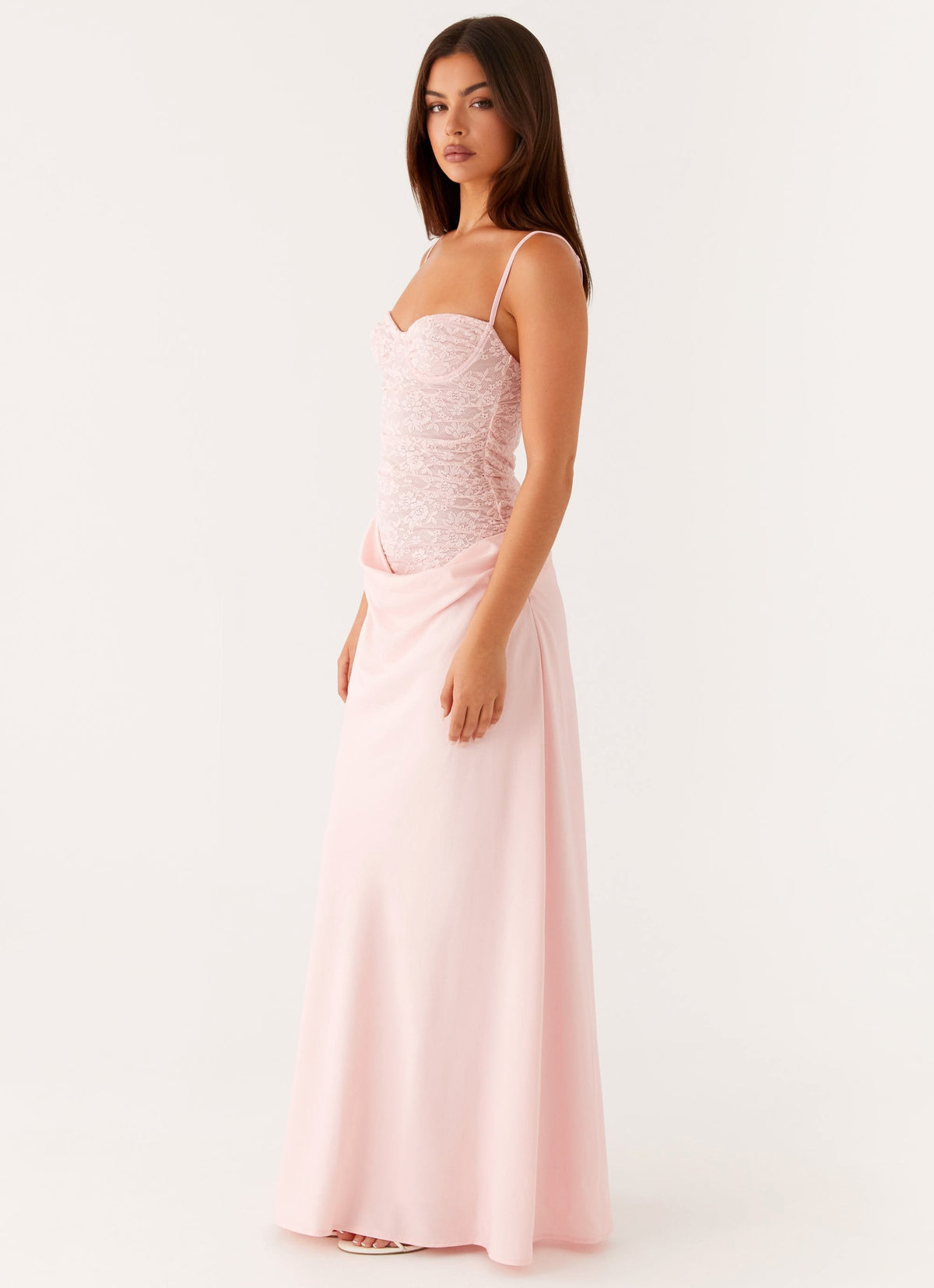SARAH | Maxikleid mit Zarter Spitze