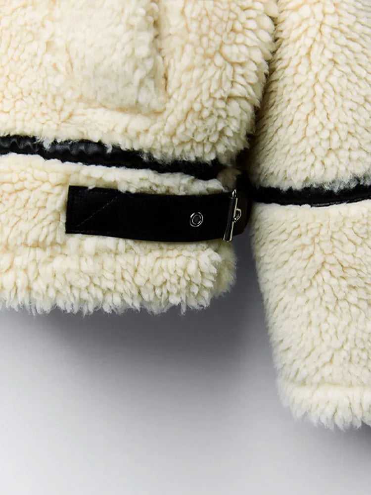 JASMIN | Weicher Teddy-Mantel