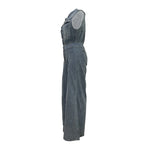 STELLA | Jeans-Jumpsuit mit Taillierung und weitem Bein
