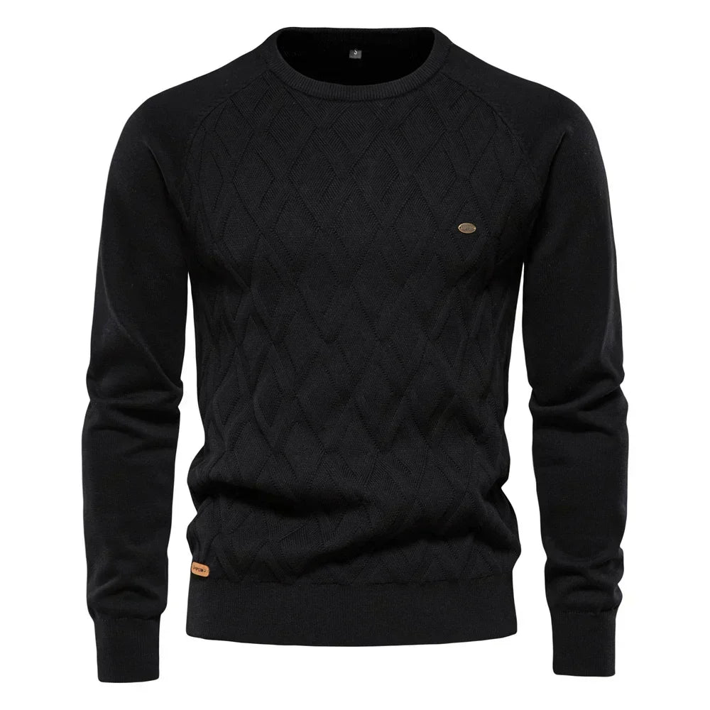 Theodor | Herrenpullover mit Rautenmuster