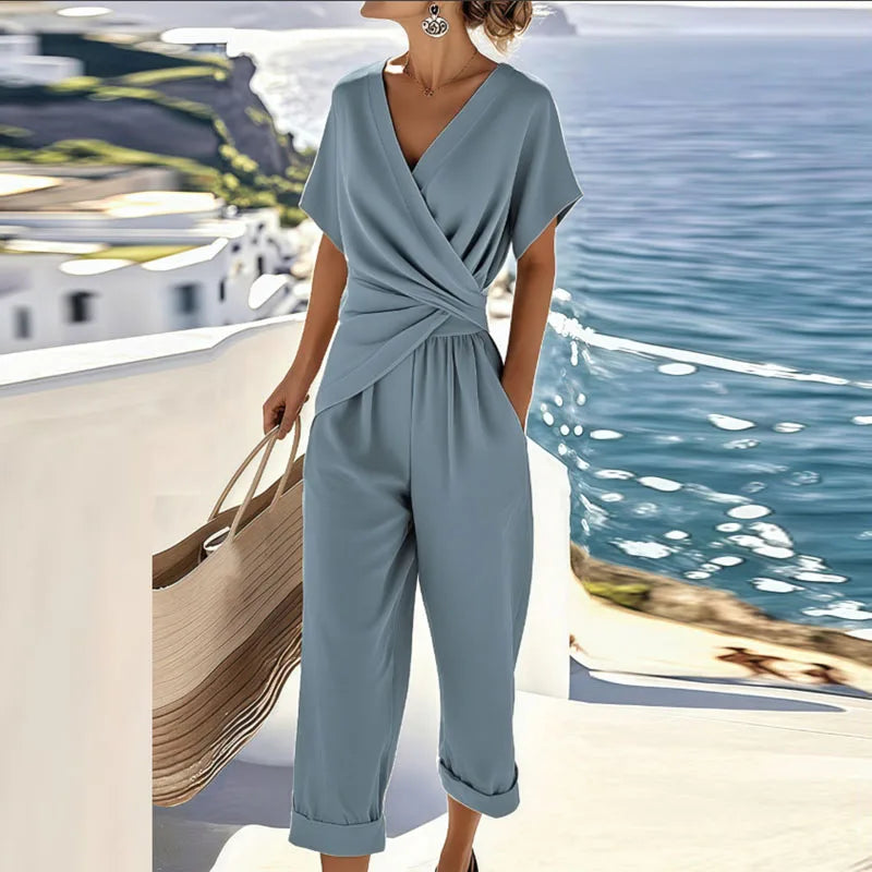 COLLEEN | Elegantes Wrap-Zweiteiler-Set