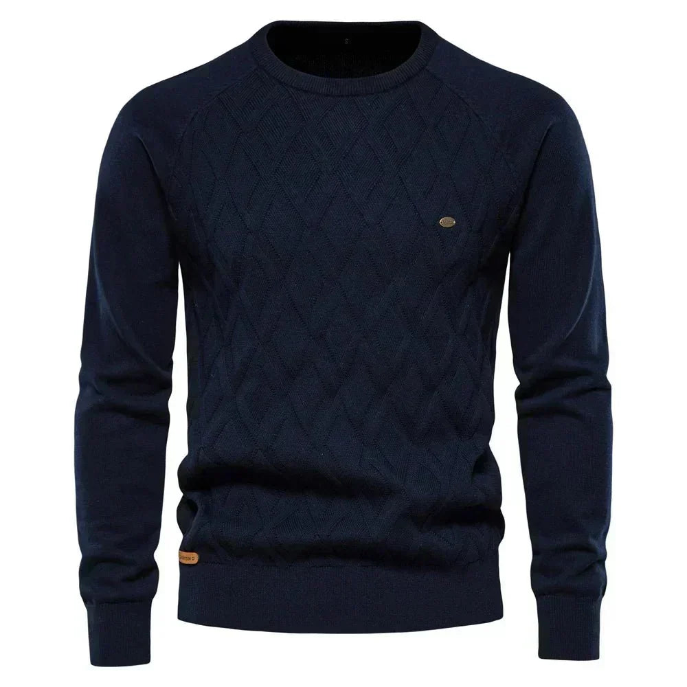 Theodor | Herrenpullover mit Rautenmuster