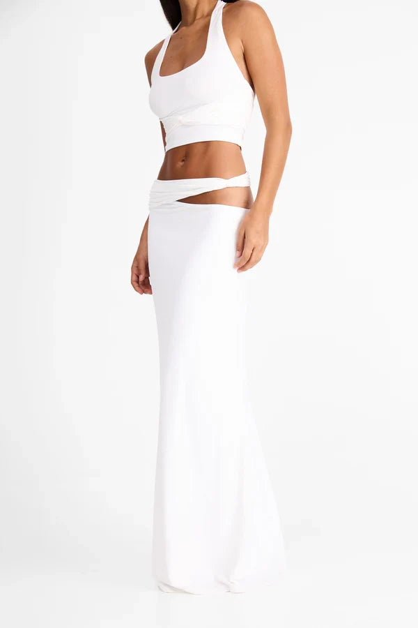 ALENYA | Halter-Crop-Top & Maxirock-Set