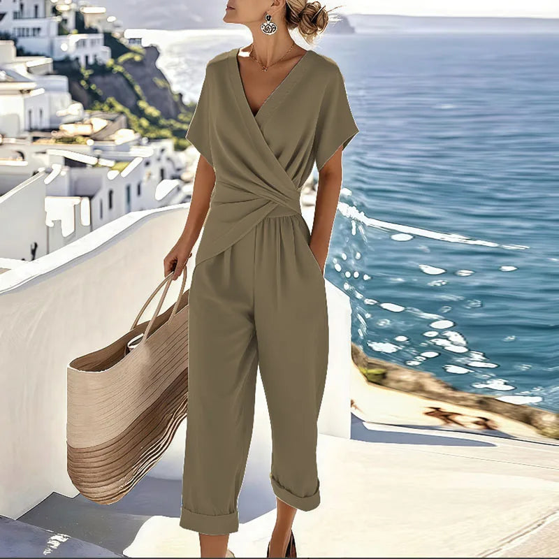 COLLEEN | Elegantes Wrap-Zweiteiler-Set