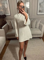 ANGEL | Luxuriöses Mini-Kleid mit Struktur