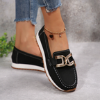 Emma - Schicke Diamant-Schnalle Slipper